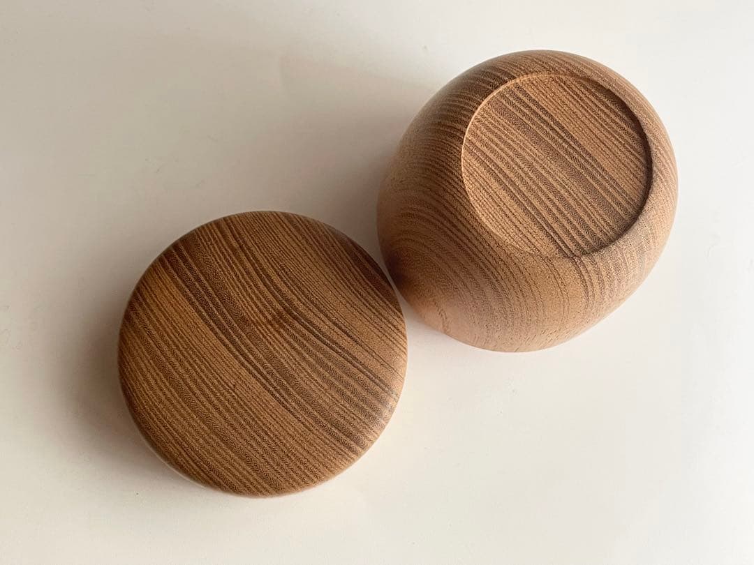 人間国宝　川北良造　神代欅　中棗　棗　共箱　茶器　茶入　木工芸