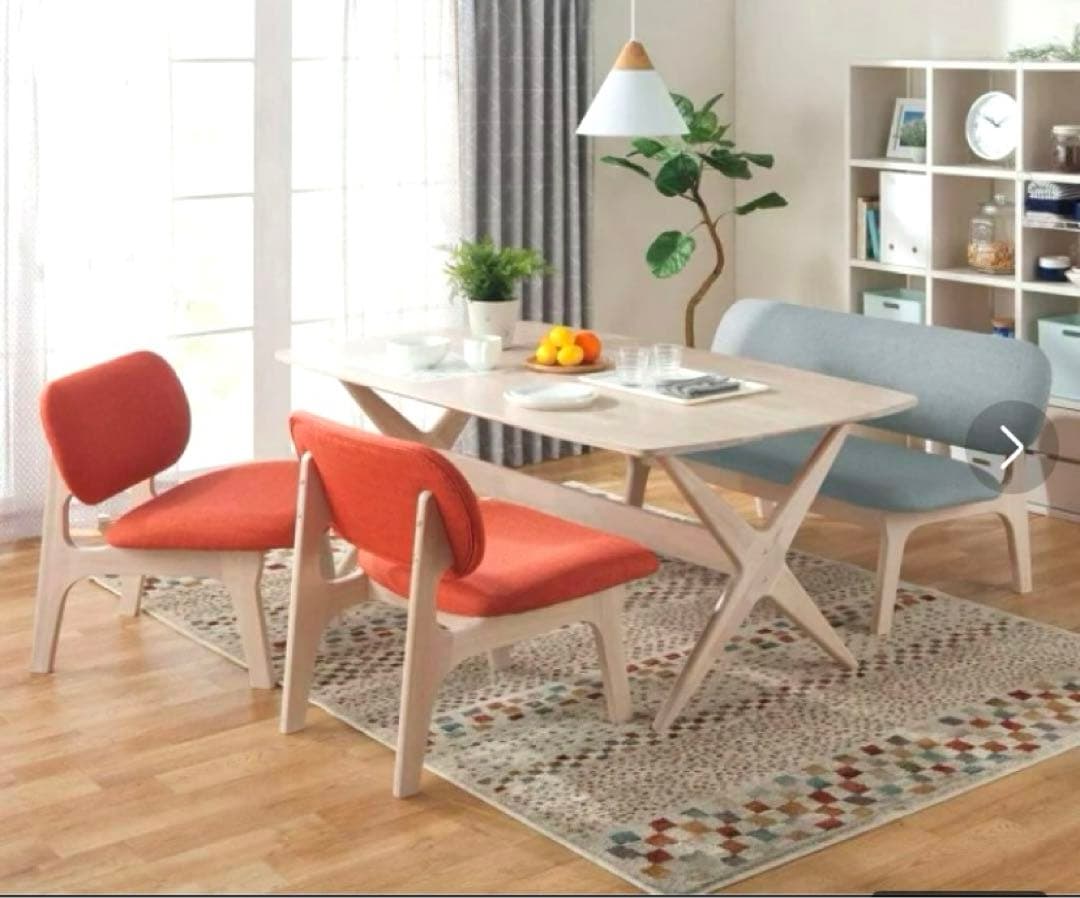 引取り限定‼️ニトリゆったりリビングダイニングテーブル４点セット