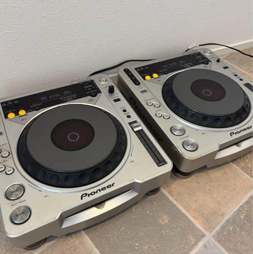 【2台セット】Pioneer CDJ-800MK2 シルバー　ジャンク