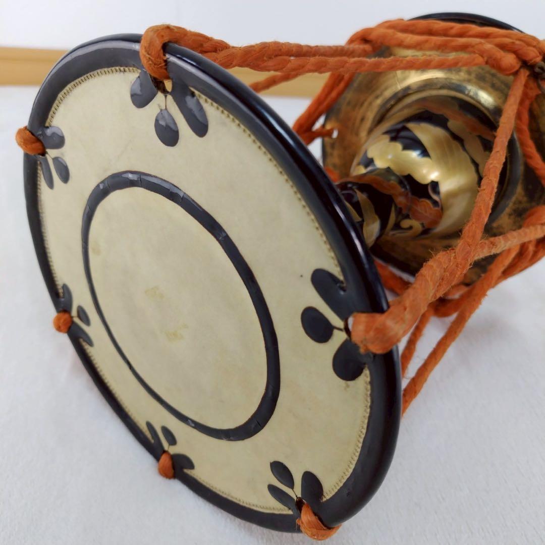 小鼓 和楽器 打楽器 締太鼓 能 歌舞伎 伝統芸能 金蒔絵 本革 雅楽おすすめ