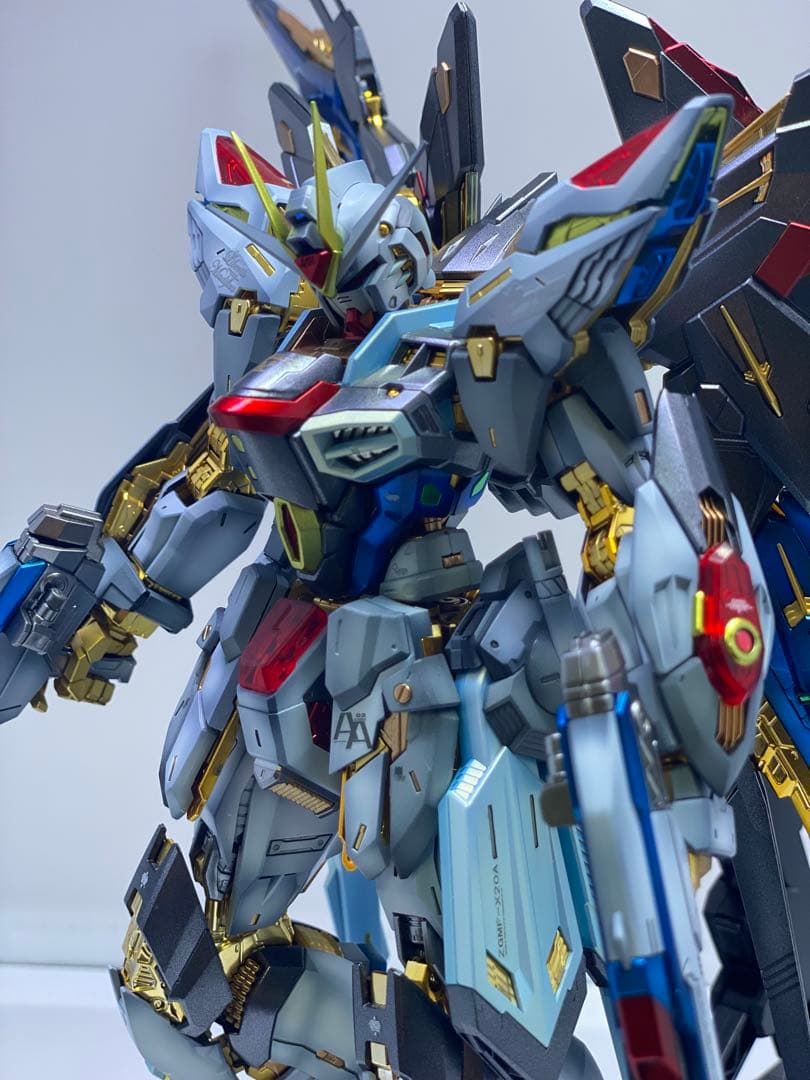 MGEXサイズ1/100ストライクフリーダム塗装完成品+ミッドナイトコーティング