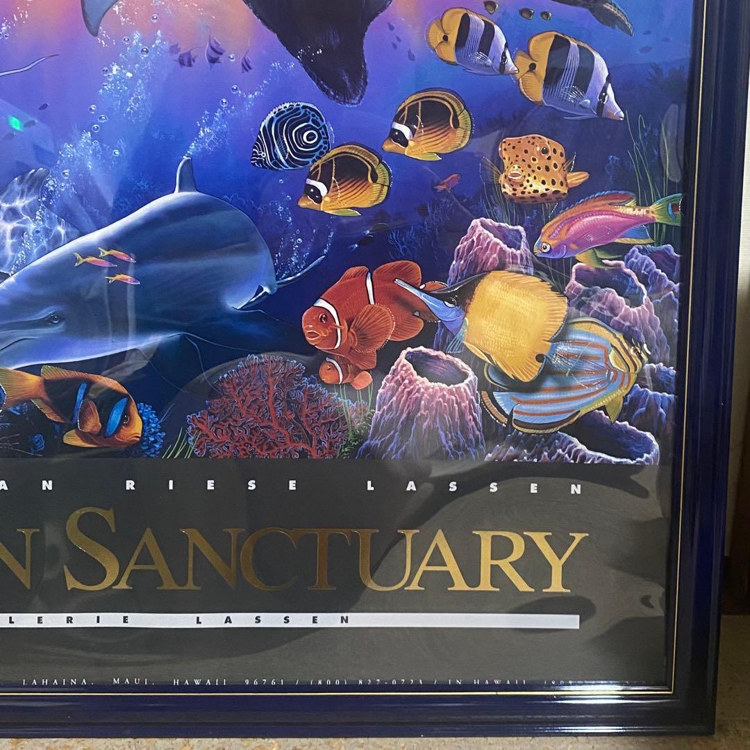 【クリアー様】ラッセン オーシャンサンクチュアリ 絵画 額装 ポスター