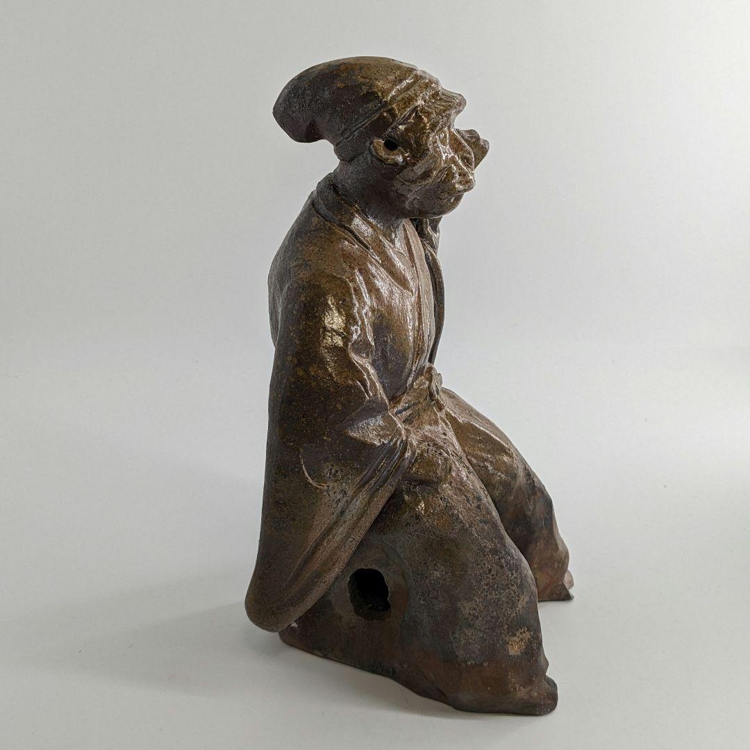 岡山県重要無形文化財 浦上善次 備前焼 申置物 サル 猿 工芸品 干支 細工物