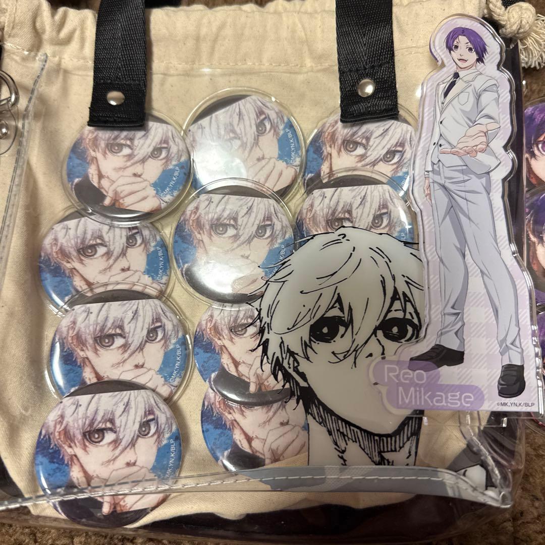 ブルーロック展　バッグ　凪誠士郎 御影玲王 缶バッジ付き