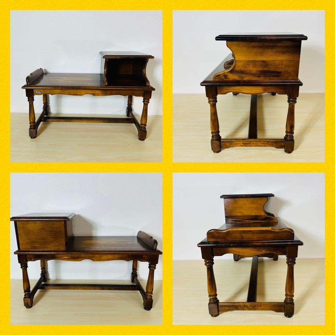 karimoku カリモク テレフォンベンチ 電話台 ローデスク 飾り台 机 台