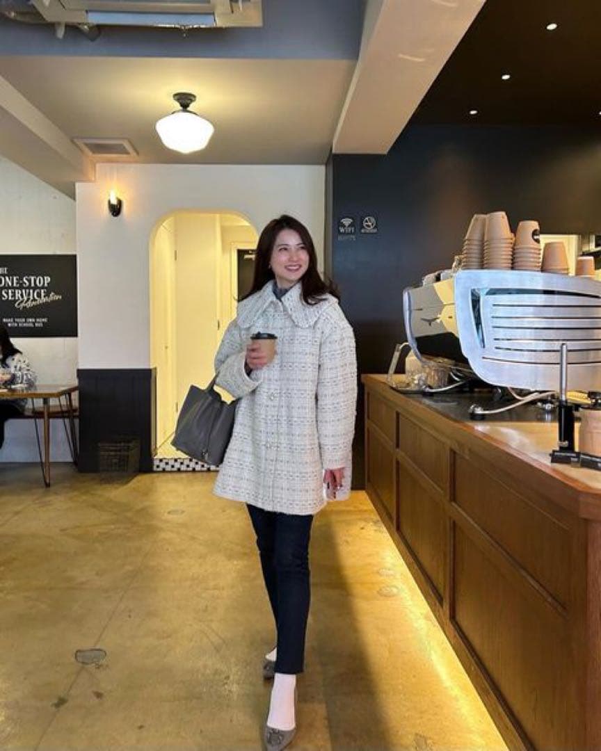 チェスティ⭐️ツイードビッグカラーコート⭐️1