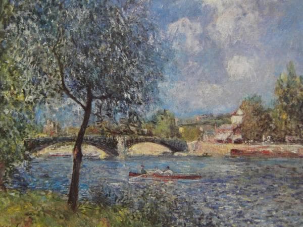 A・シスレー、LES RAMEURS、希少画集画、新品高級額