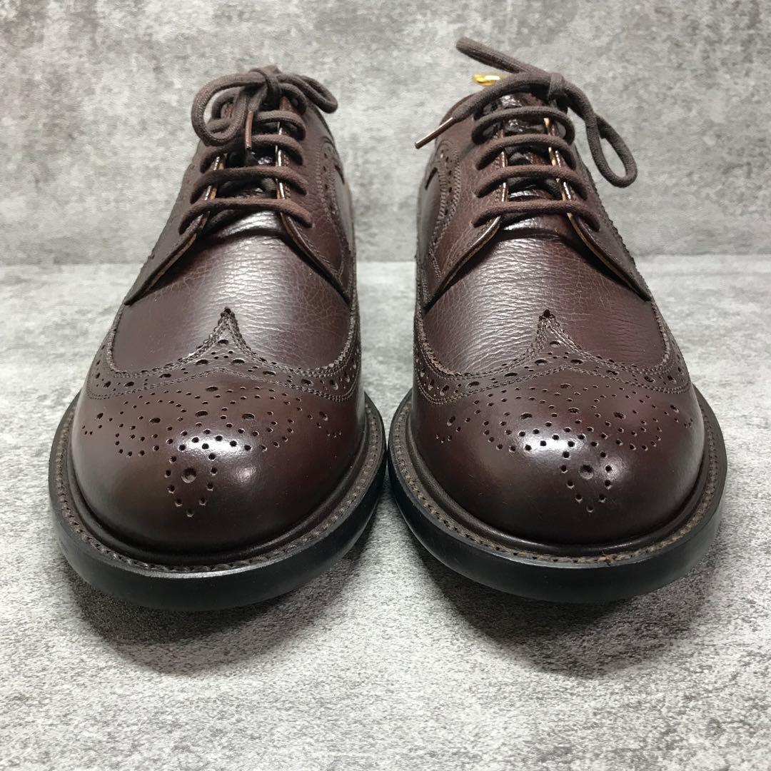 【美品】SCOTCH GRAIN シボ加工　ウィングチップ　ビジネスシューズ