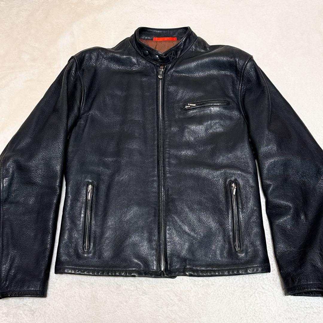 美品✨ポールスミス ライダース レザージャケット L 牛革 キルティング 黒