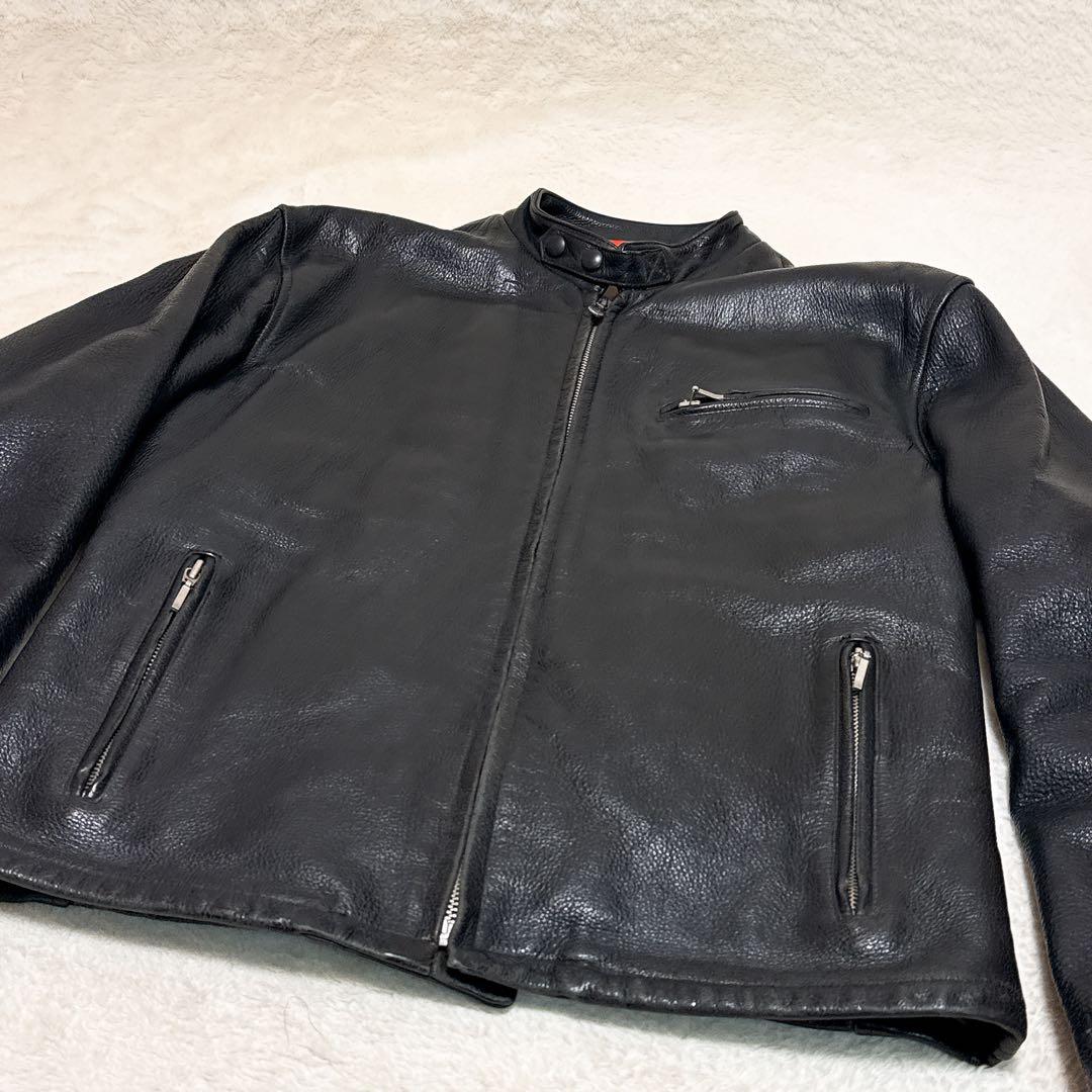 美品✨ポールスミス ライダース レザージャケット L 牛革 キルティング 黒