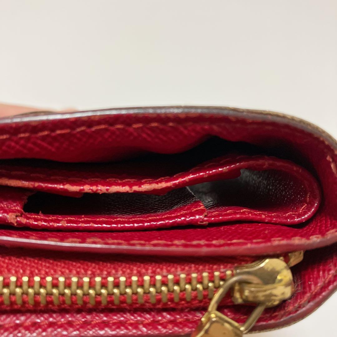 ルイヴィトン モノグラム コンパクトジップ 村上隆 チェリー 折り財布