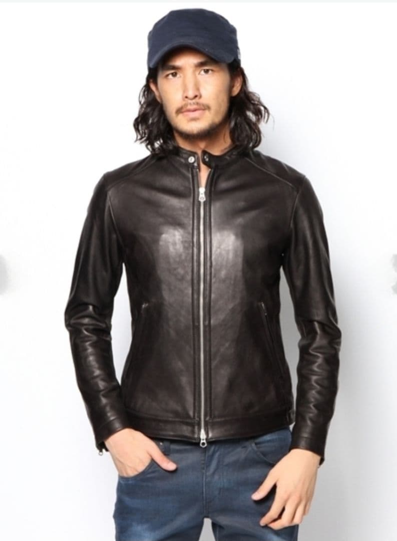 BY シープ セミベジタブル ライダースジャケット ビューティーアンドユース　M