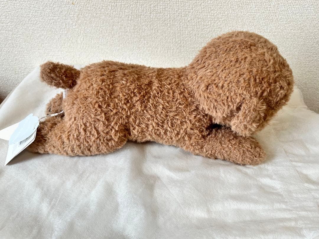 ジェラートピケ　トイプードル　ぬいぐるみ　ブラウン