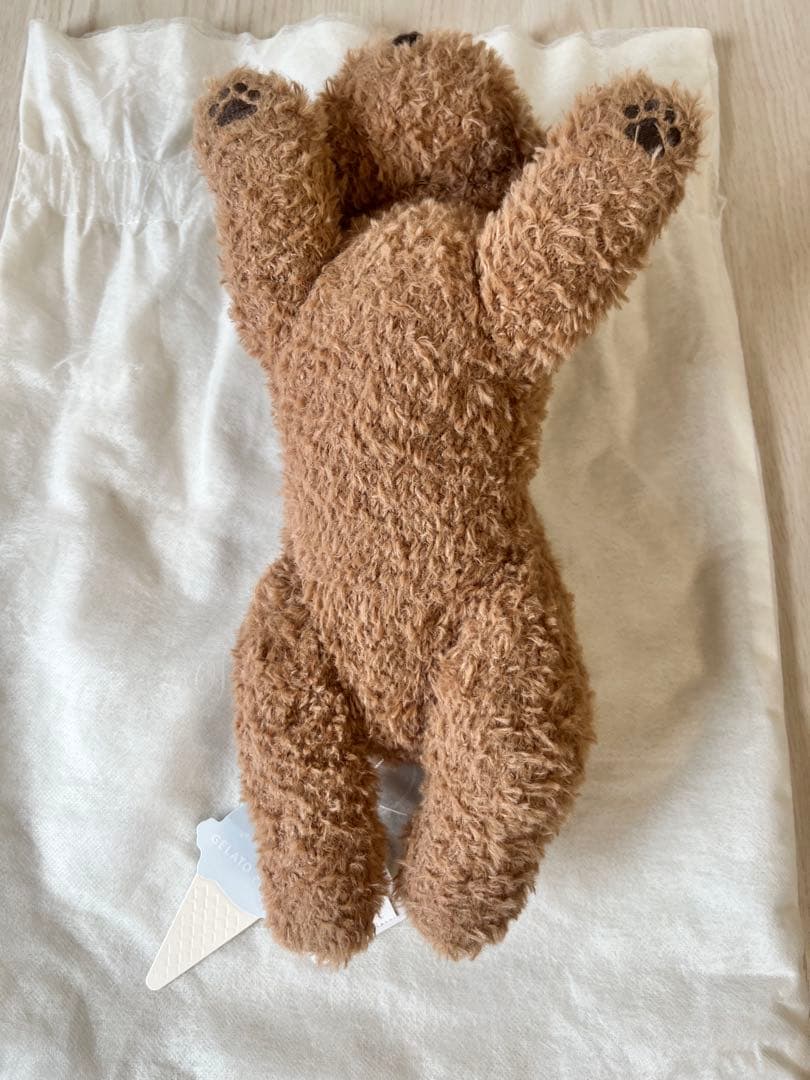 ジェラートピケ　トイプードル　ぬいぐるみ　ブラウン