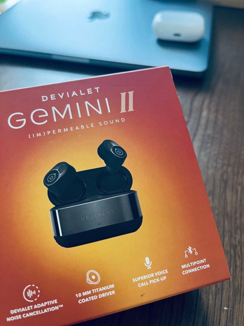 【美品】Devialet Gemini 2 ワイヤレスイヤホン