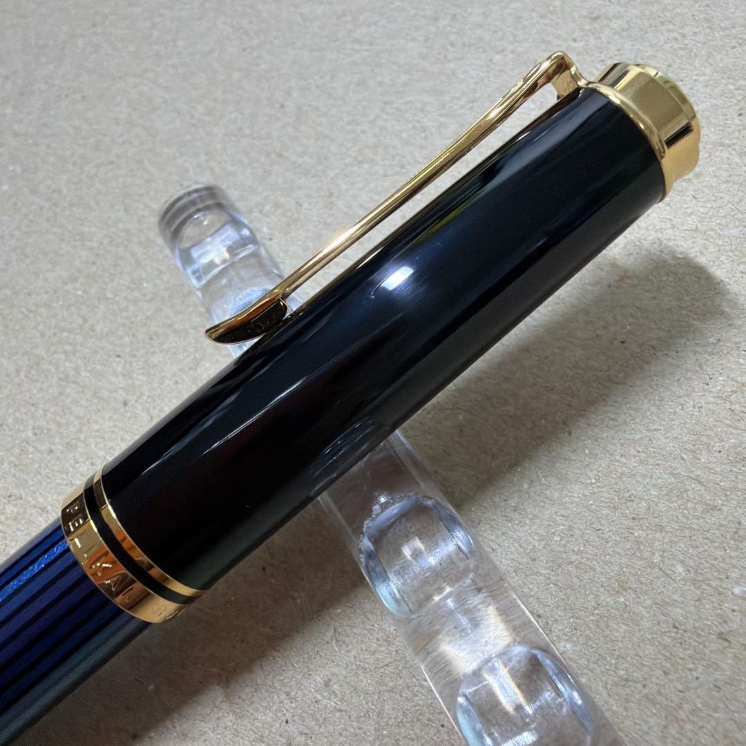 新品 Pelikan ペリカン 万年筆 スーベレーン M600 青縞 EF