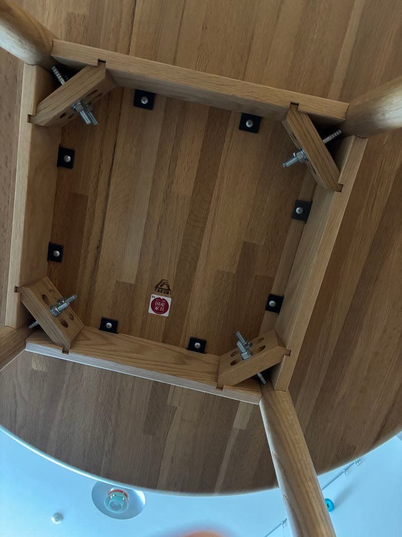 匠工芸 yamanami YT2 オーク材 円形 丸ダイニングテーブル