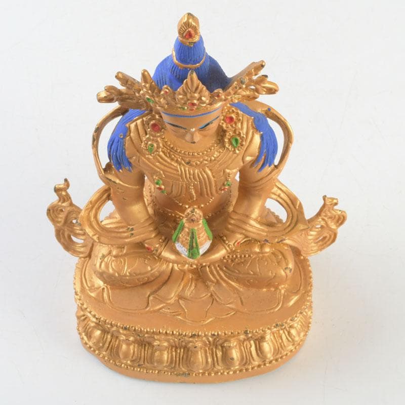 仏教美術　古銅鍍金　チベット仏　仏像　置物　V　9376