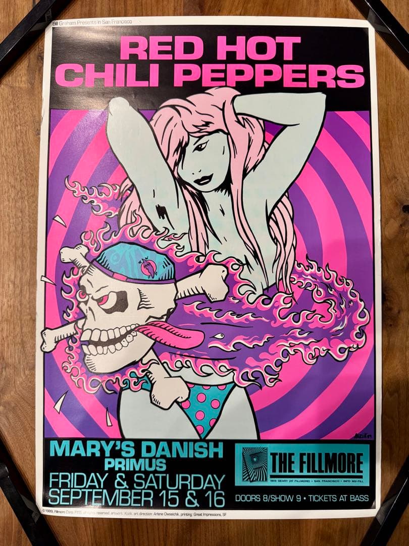 RED HOT CHILI PEPPERS Kozik Poster オリジナル