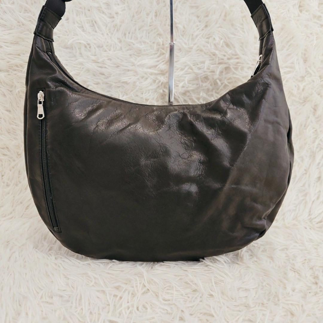 russet ラシット ソフトレザー ラウンド ビッグショルダ ーバッグ 肩掛け