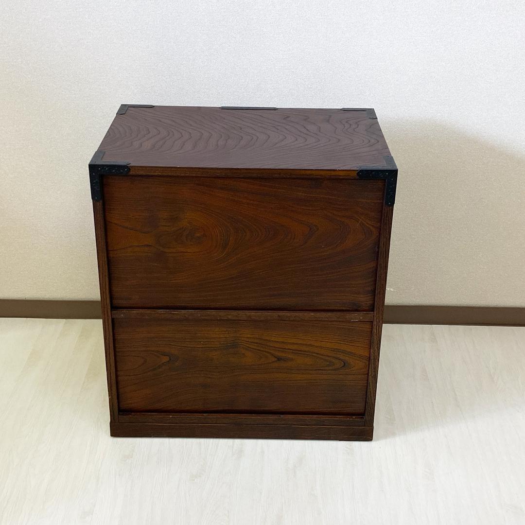 民芸家具 駿河民芸小箪笥 伝統的な日本の木製タンス