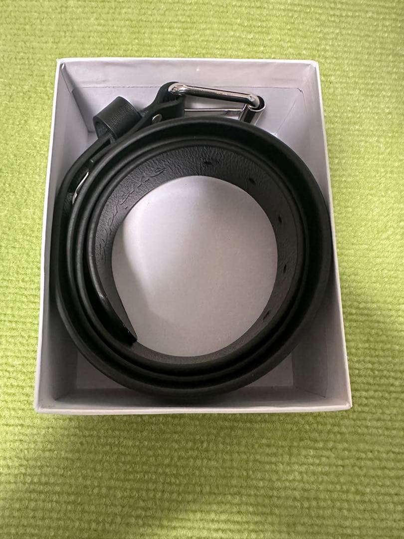 Supreme Repeat Leather Belt ブラック L 25AW