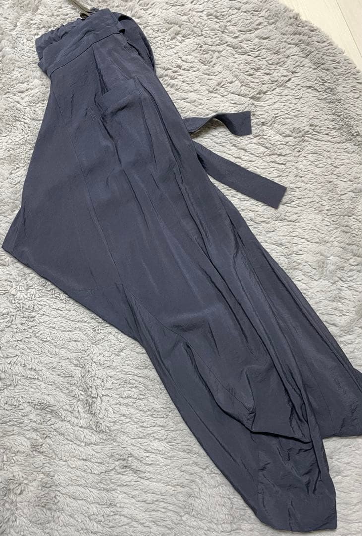 ヴィヴィアンウエストウッド　ブルーグレー サルエルパンツ リボン付き