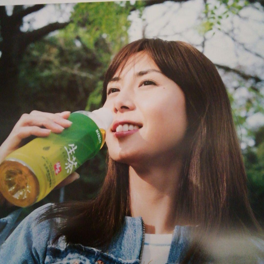 松嶋菜々子　2000年キリンビバレッジ　生茶　販売店用販促大判POPポスター