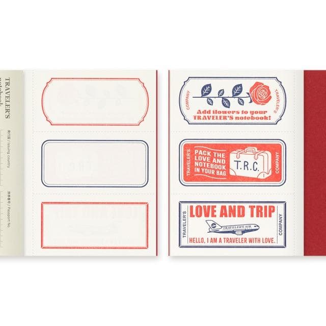 新品トラベラーズノート パスポート LOVE AND TRIP レッド 新品