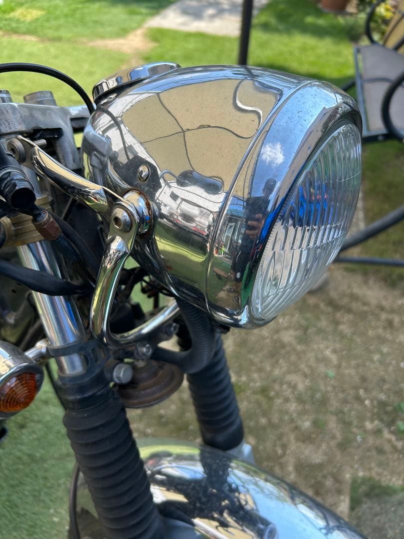 yb125sp ステー付きデイトナ製ビンテージスモールヘッドライト