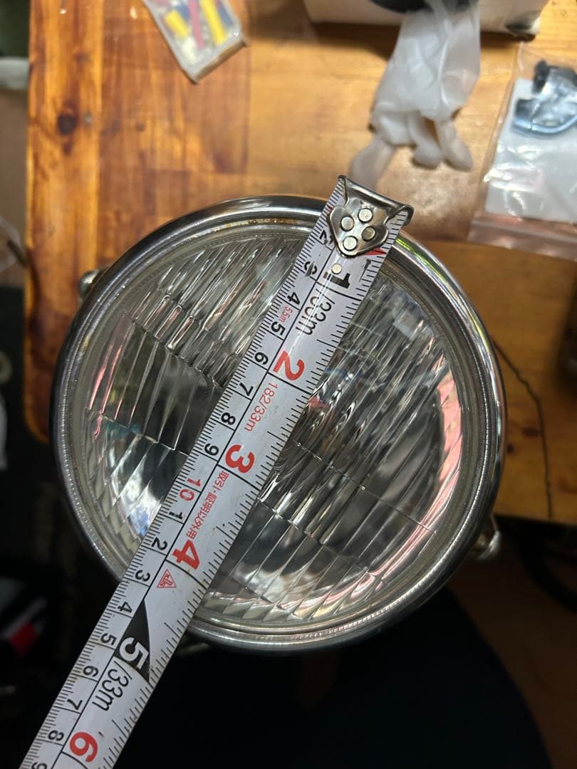 yb125sp ステー付きデイトナ製ビンテージスモールヘッドライト