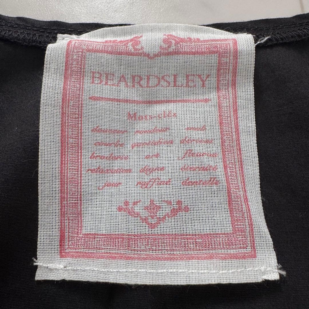 極美品　24SS　BEARDSLEY　シャツタンク　洗える　ブラック　フリー
