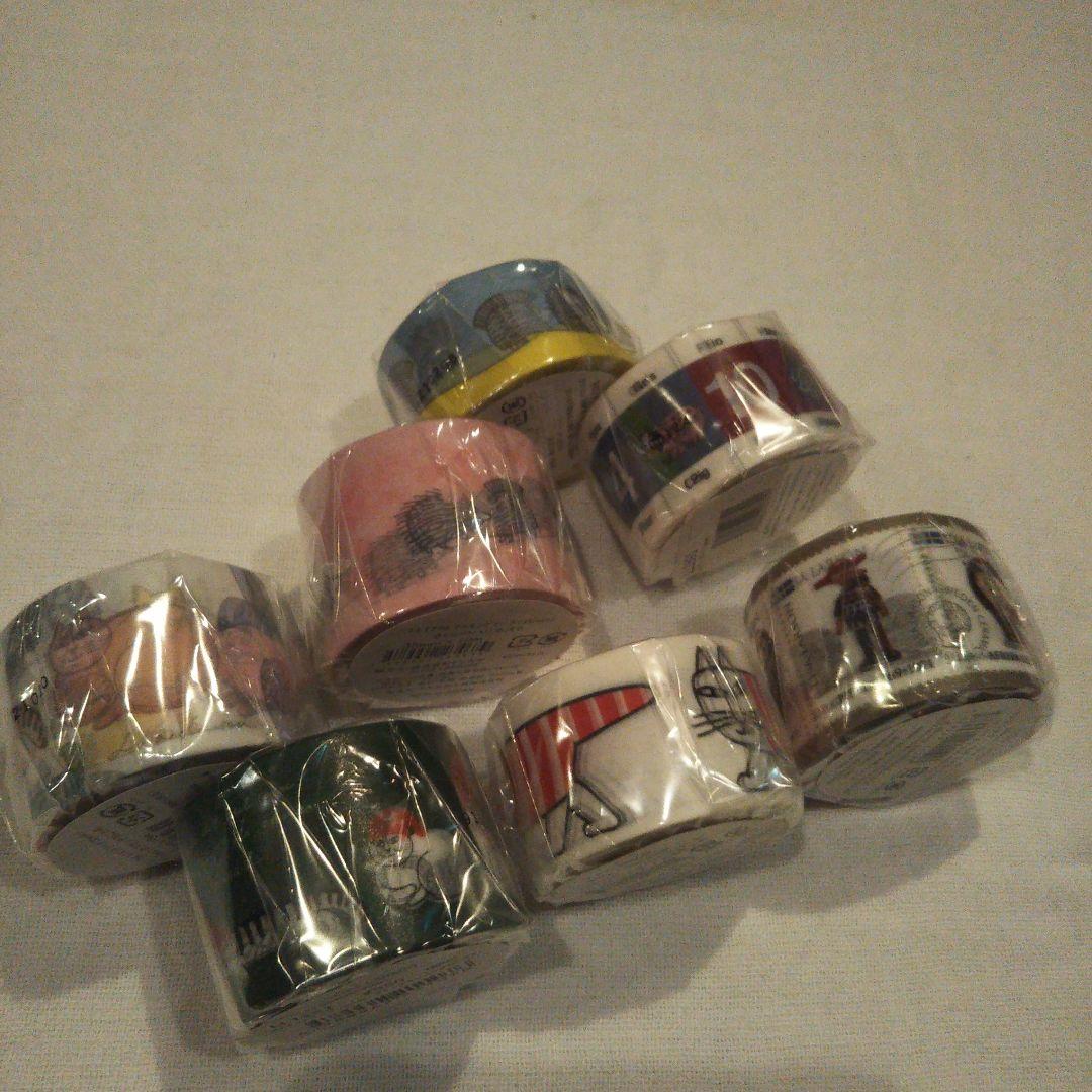 リサ・ラーソン マスキングテープ 太幅 ７個 新品未開封 マイキー白 ハリネズミ