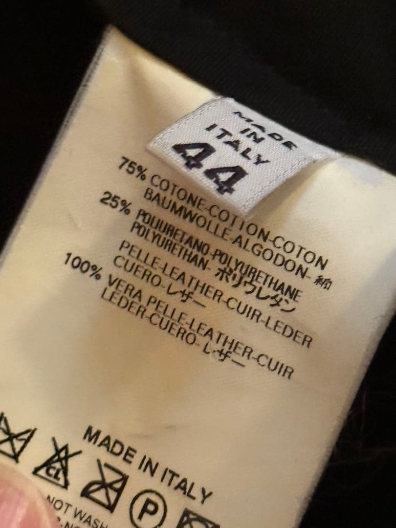 トムヨーク着用メゾンマルタンマルジェラ02SSオイルドコットンライダース44