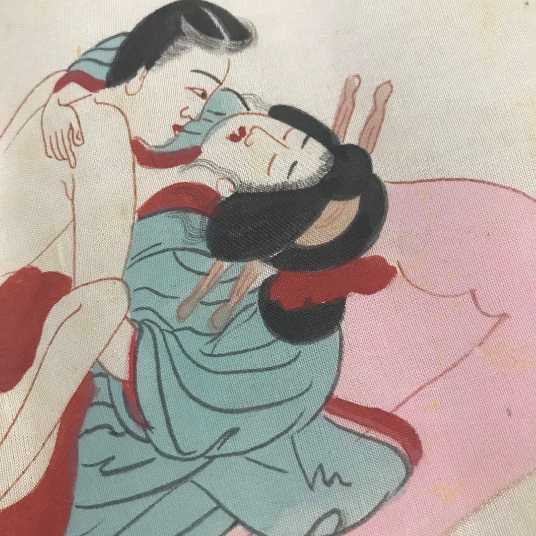 【再値下げ】春画　布製手書き　１２画像