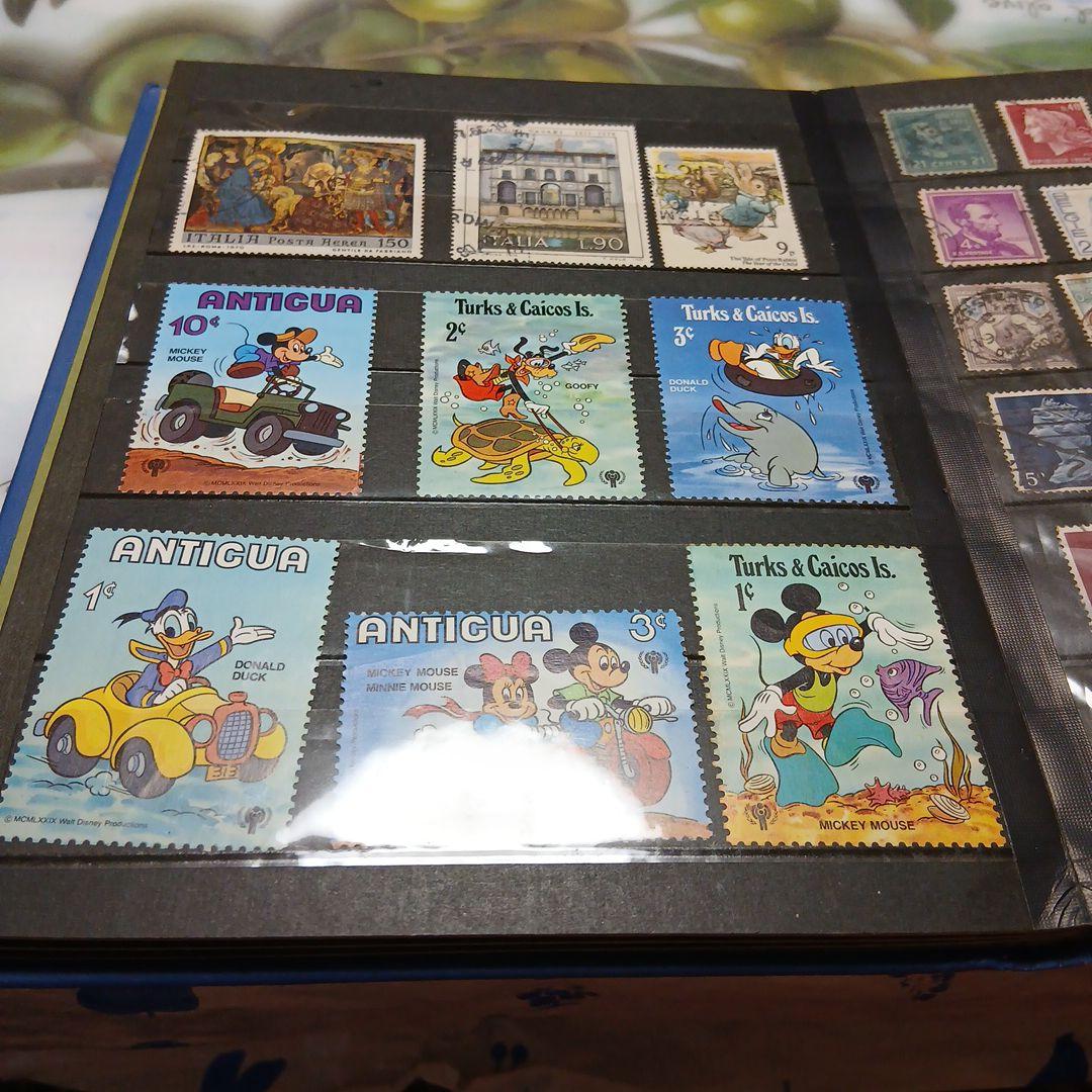 外国の使用済み切手(未使用19枚有) 日本の使用済み切手２6枚含む