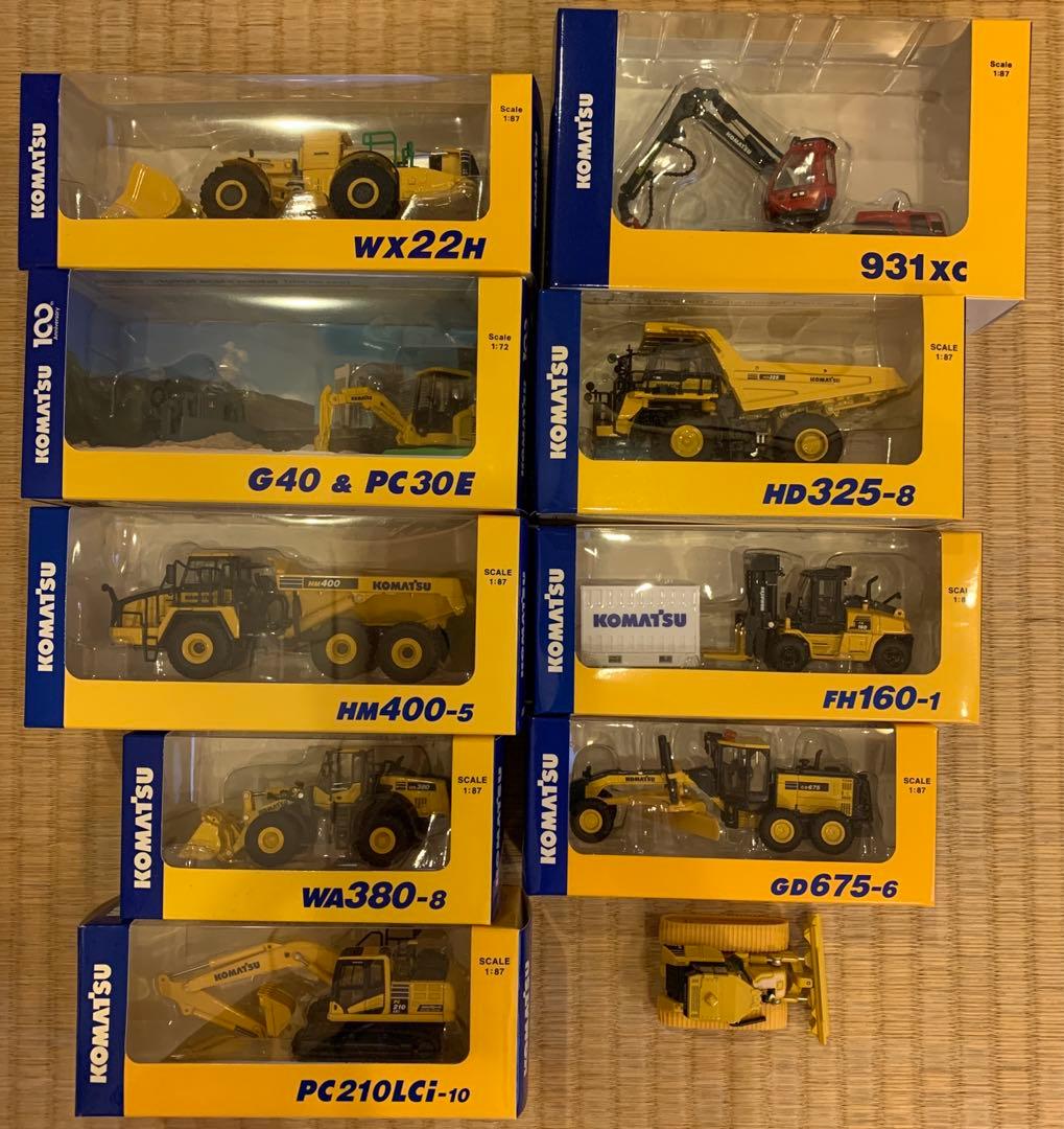 コマツ　KOMATSU  オリジナルミニチュア　10種類　非売品
