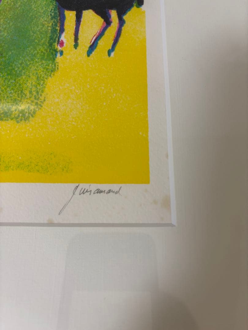 値下げ！★ ポール・ギアマン オリジナル版画 馬 リトグラフ 限定作 版画額装