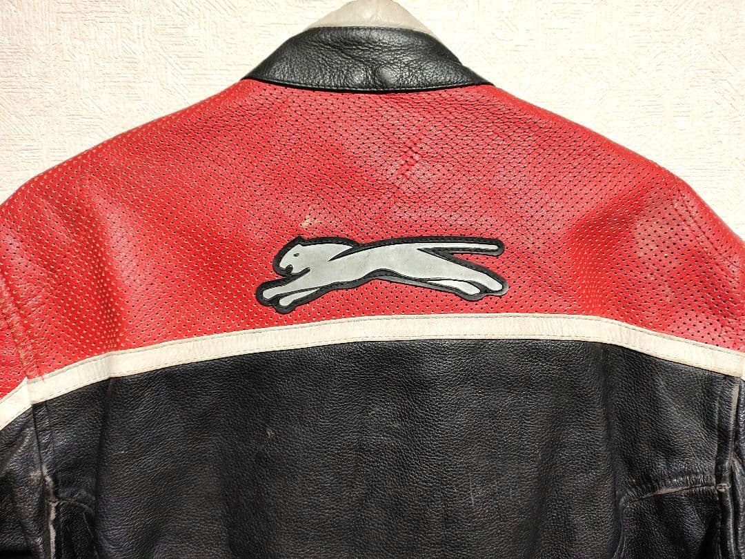 本革✪レーシングジャケット 革ジャン Esso MICHEKIN Shell