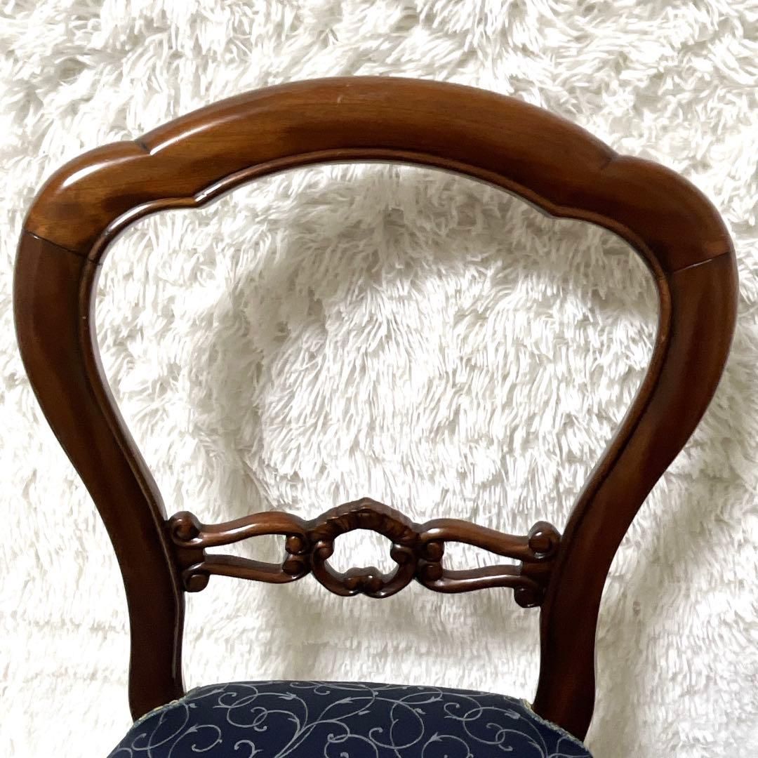 美品　バルーンバッグチェア　アンティーク　猫脚 　マホガニー　高級　椅子　イス