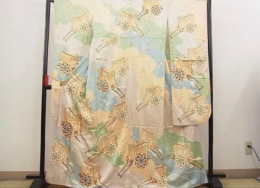 アンティーク振袖 まとめ売り 振袖 水色 花柄