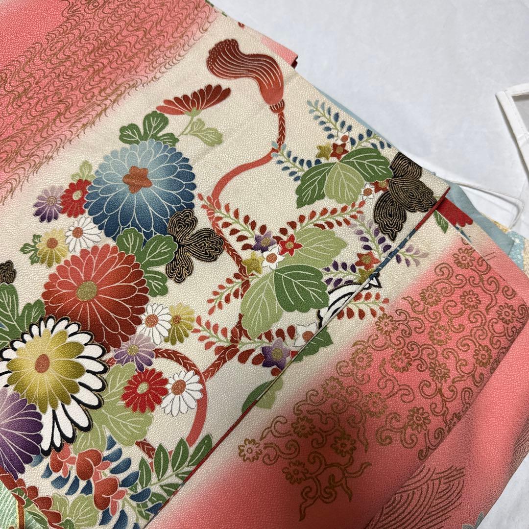 アンティーク振袖 まとめ売り 振袖 水色 花柄