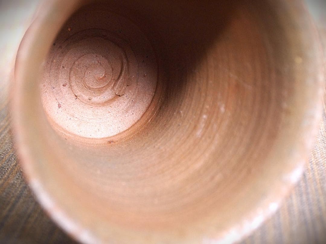 人気作家★中里隆★唐津南蛮麦酒器A★緋色