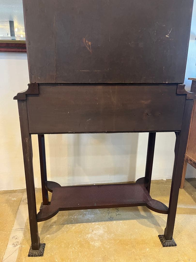 イギリス　アンティークキャビネット　1900年代（推定）