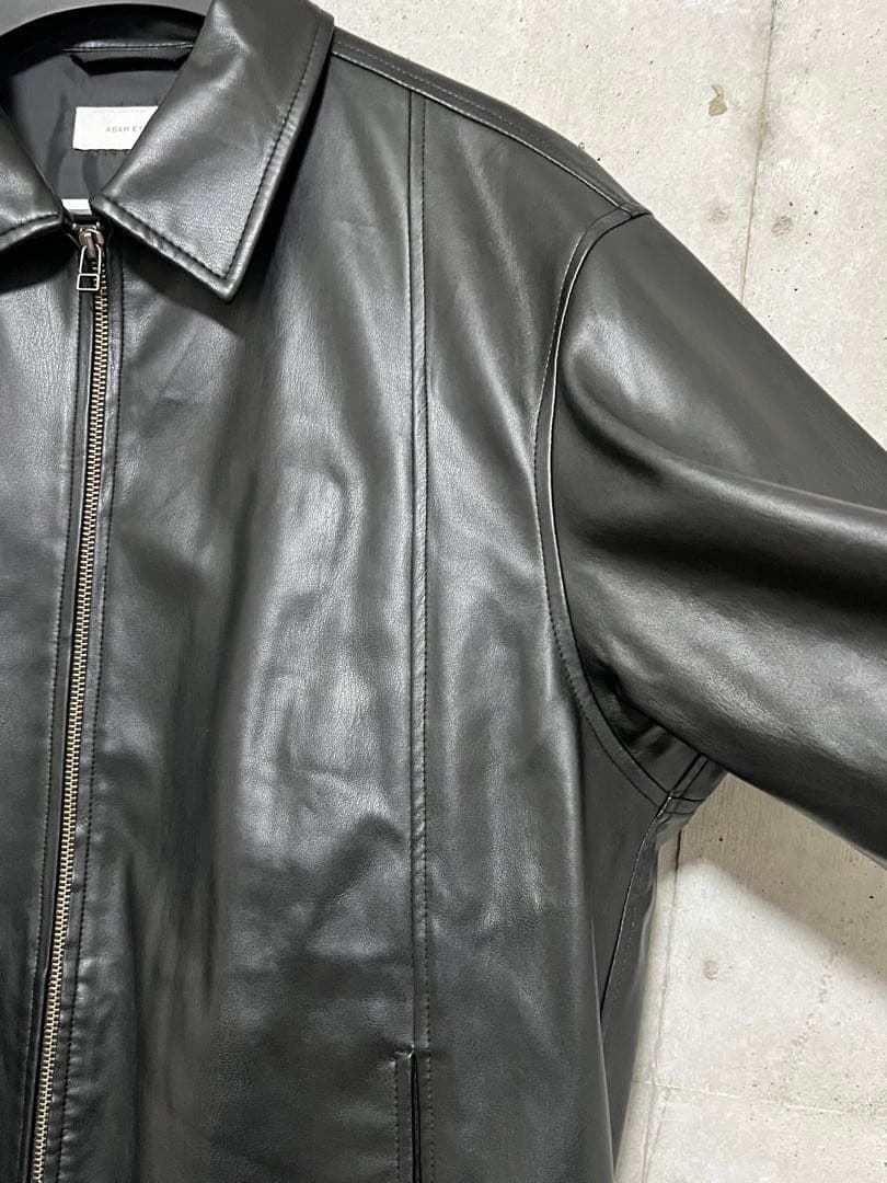 ADAM ET ROPE' アダムエロペ ポリエステル 合皮 ブルゾン レザー