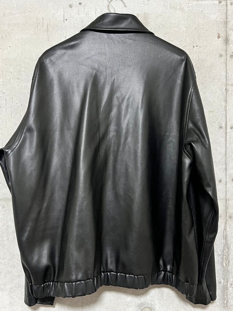 ADAM ET ROPE' アダムエロペ ポリエステル 合皮 ブルゾン レザー