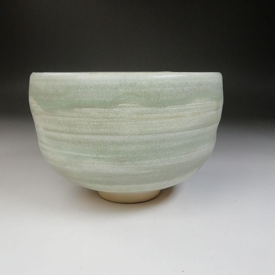 Ｔ７０５　茶碗　『象牙色釉　茶碗』『九谷焼』『伊豆蔵寿郎 造』共箱　抹茶碗　茶道