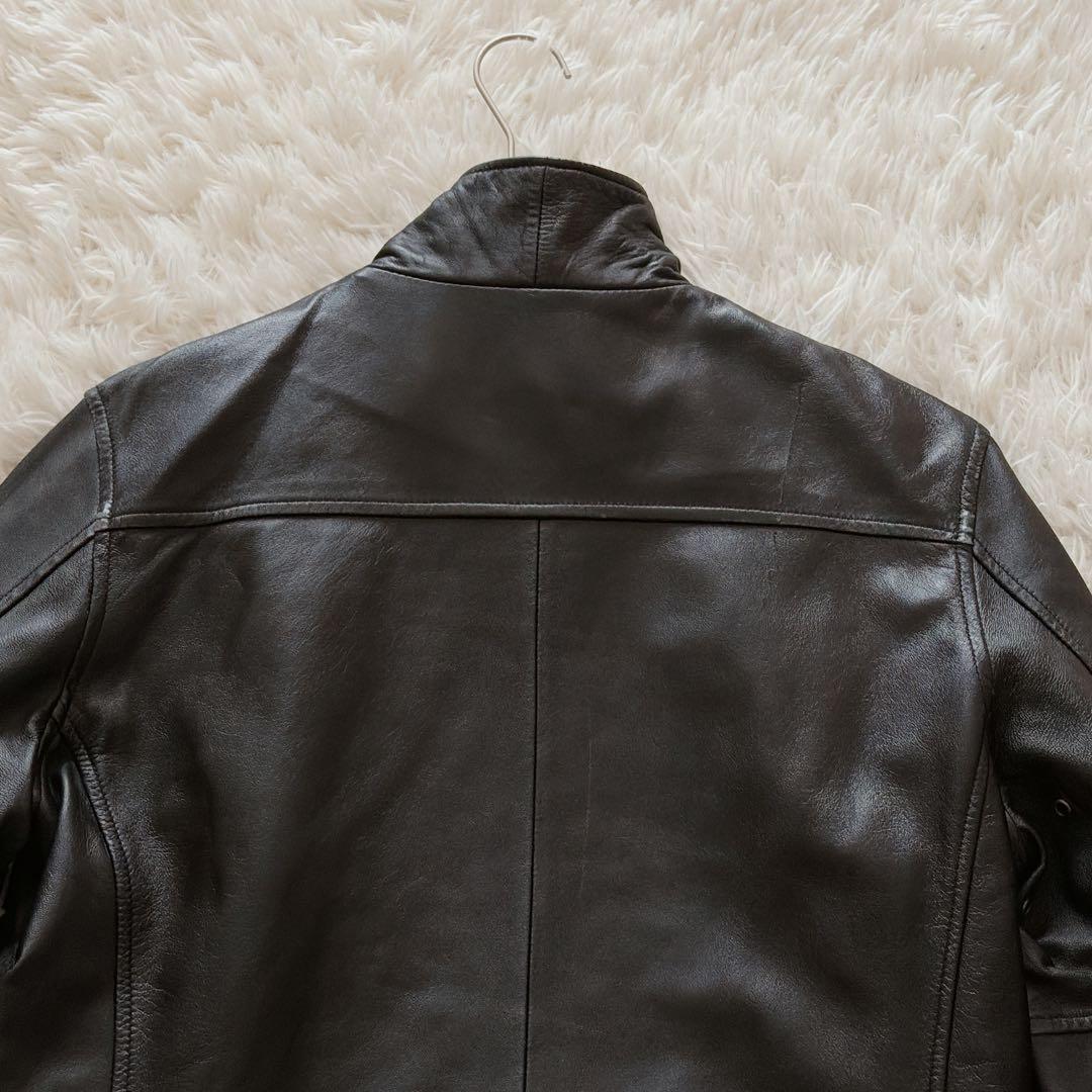 Lサイズ Schott レザージャケット シングルライダース ブラック 黒 ロゴ