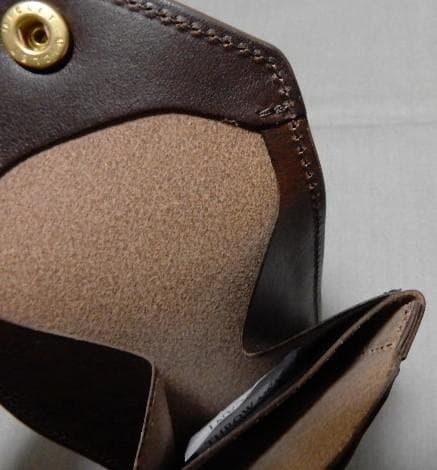 ま*ー様 展示美品　池之端銀革店Crampシュリンクレザーコンパクトウォレット