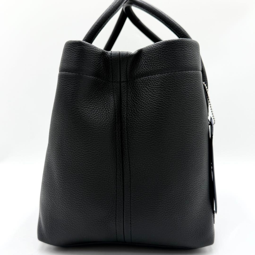 【極美品】ADMJ トートバッグ アールデコモティーフ スパニッシュ ブラック